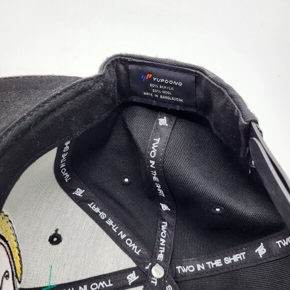 Two In The Shirt Cap‎ Hat Adult Snapback Black Acrylic Wool - Picture 4 of 8